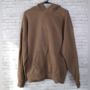 Abercrombie and Fitch Size Medium fleece oversized hoodie sweatshirt in brown